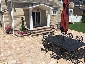 cambridge sahara chestnut light lite patio merrick planter box portico steps ledgestone tony flat patios step bullnose culture stone